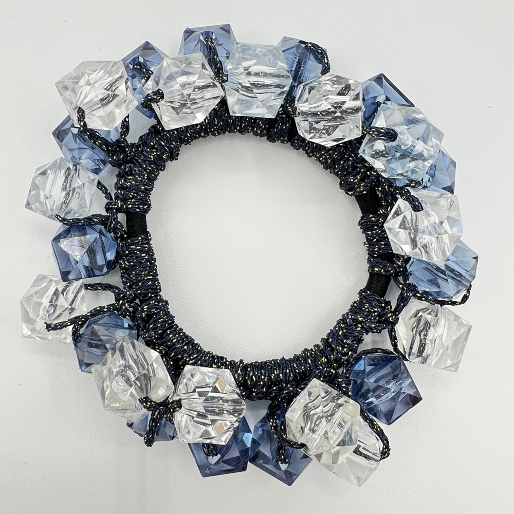 Square Beaded Hair Tie New
